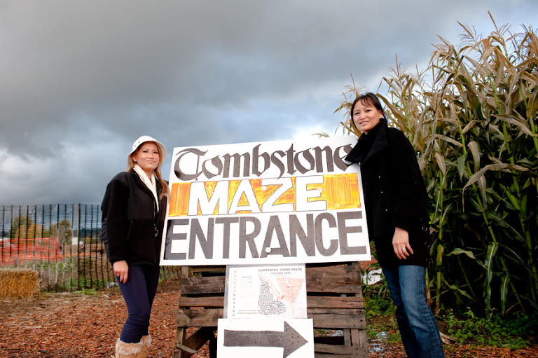 Carpinito Bros. Pumpkin Patch & Corn Maze, Cindy & Dina