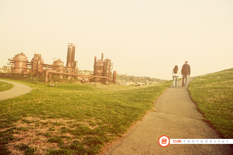 Jamie & Jake's Engagement Photos at Gase Works Park